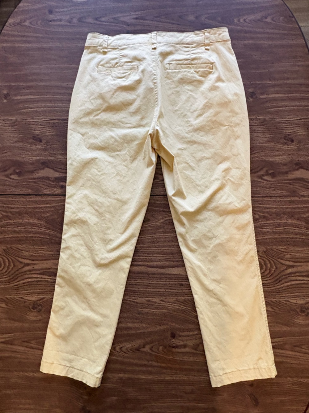 GAP Girlfriend Khaki Yellow Chino Pants Size 10 - Picture 2 of 7